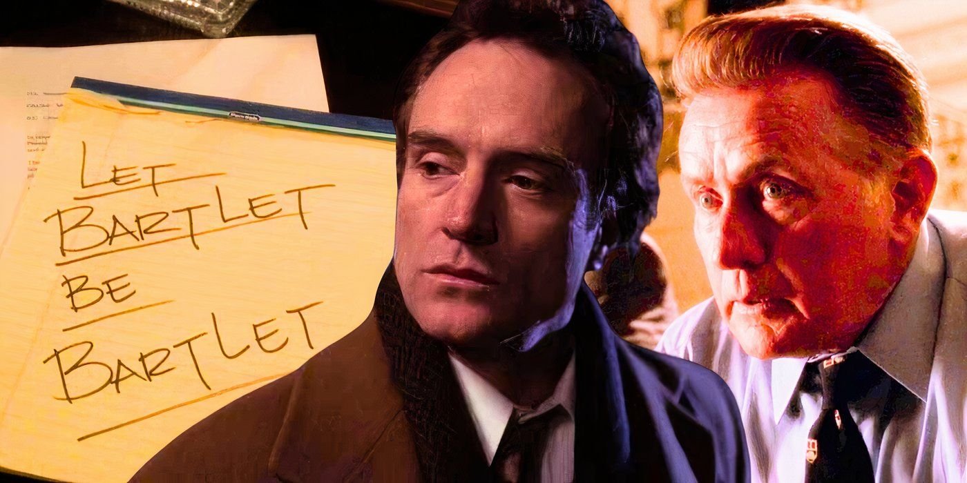 A custom image of three shots from three of the best episodes of The West Wing - created by Tom Russell