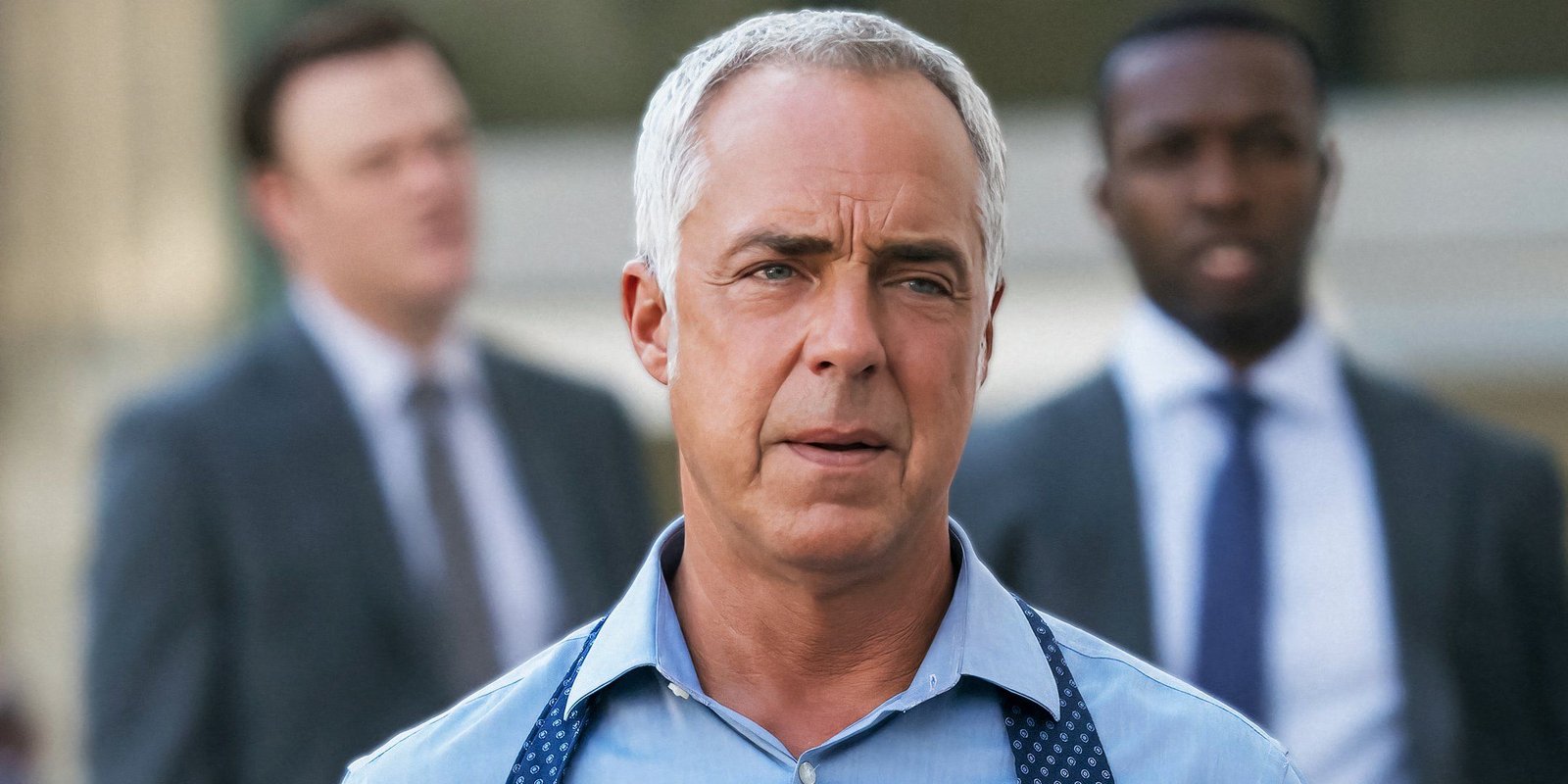  Titus Welliver as Harry Bosch looking suspicious