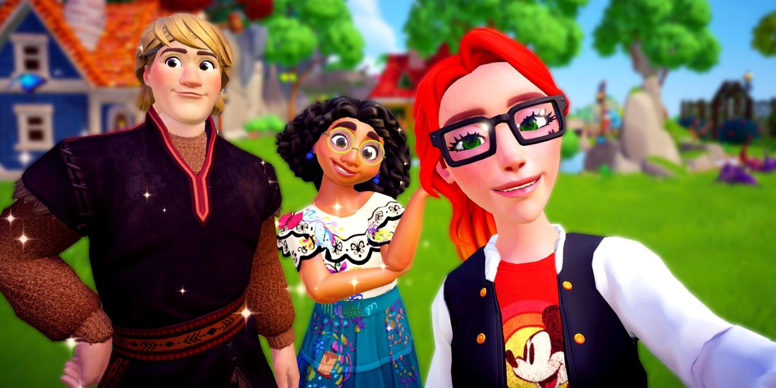 Disney Dreamlight Valley Unveils Treasure Map Hint For Upcoming Peter Pan Update 2 Disney dreamlight valley player hanging out with mirabel and hans