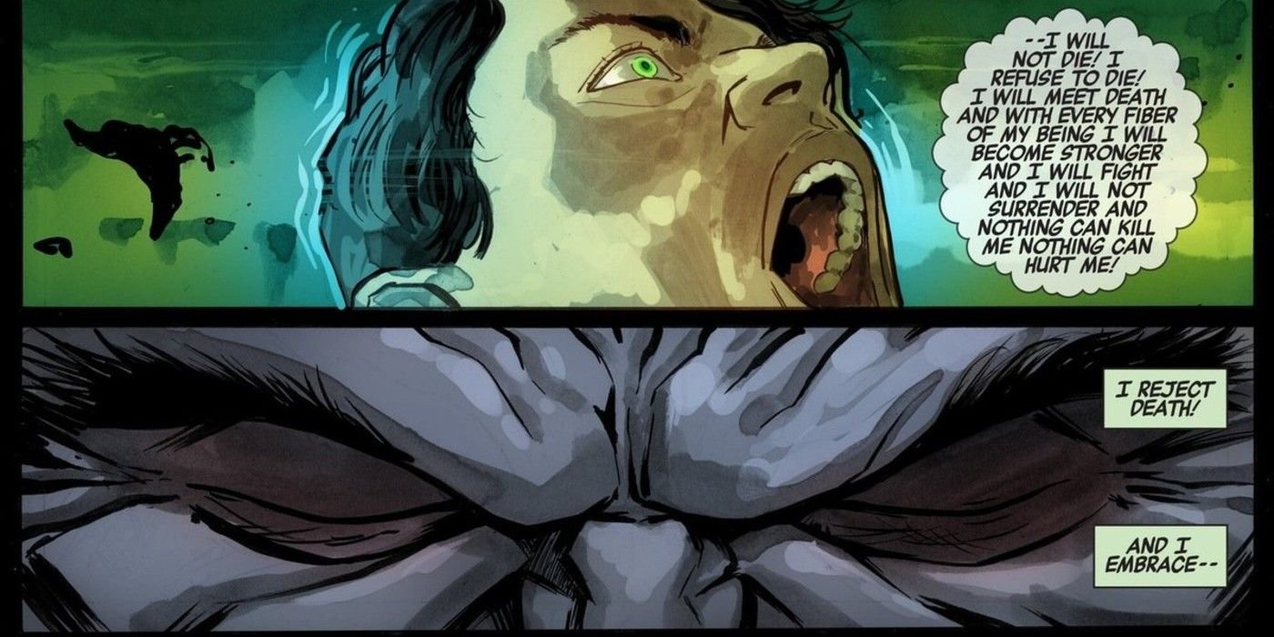 Bruce Banner rejects death in his origin story in Hulk and Dr. Strange #1