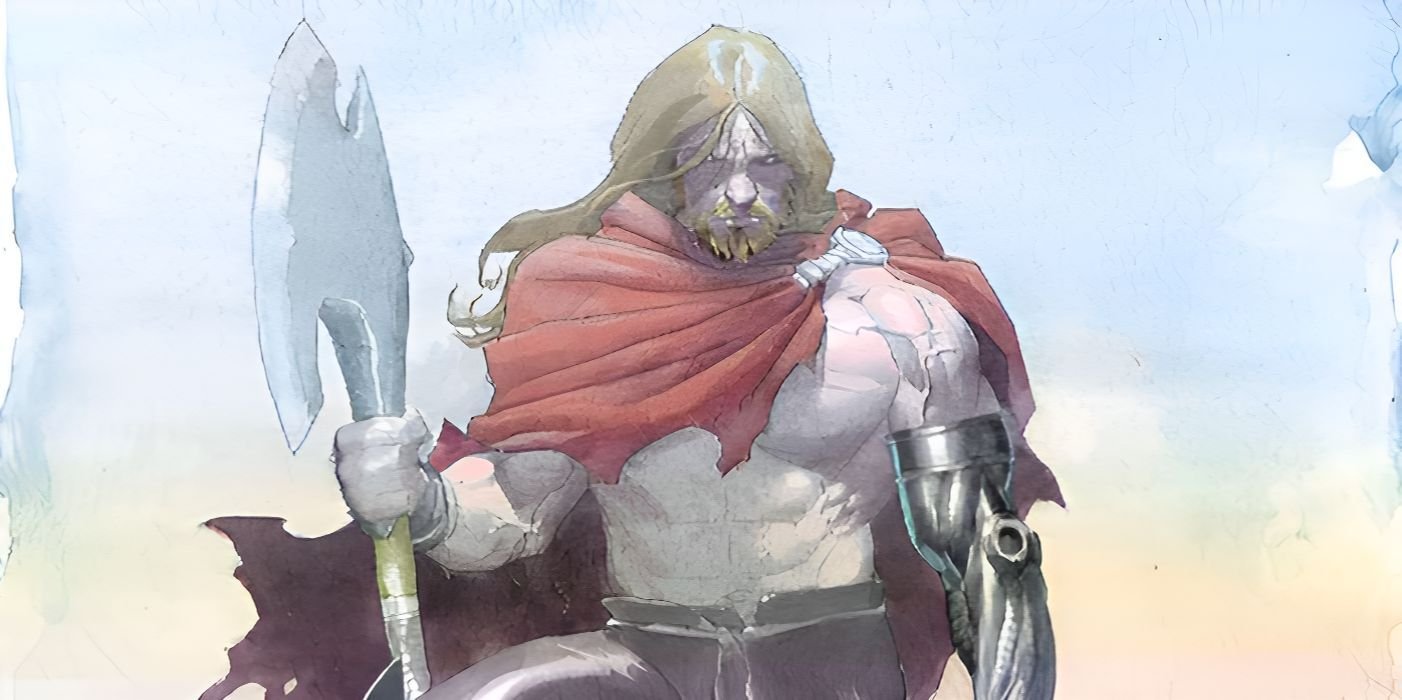 The Unworthy Thor looks angrily at the viewer