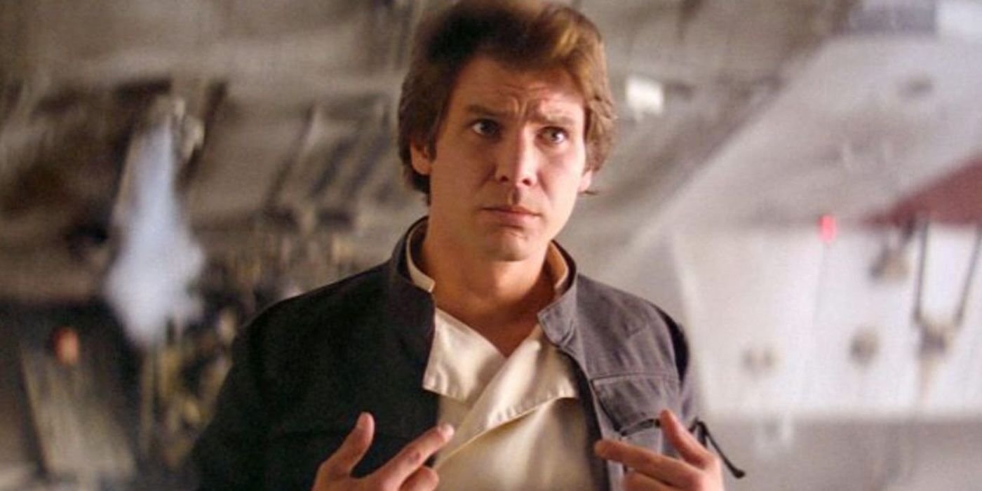 Han Solo (Harrison Ford) arrives on Cloud City in The Empire Strikes Back