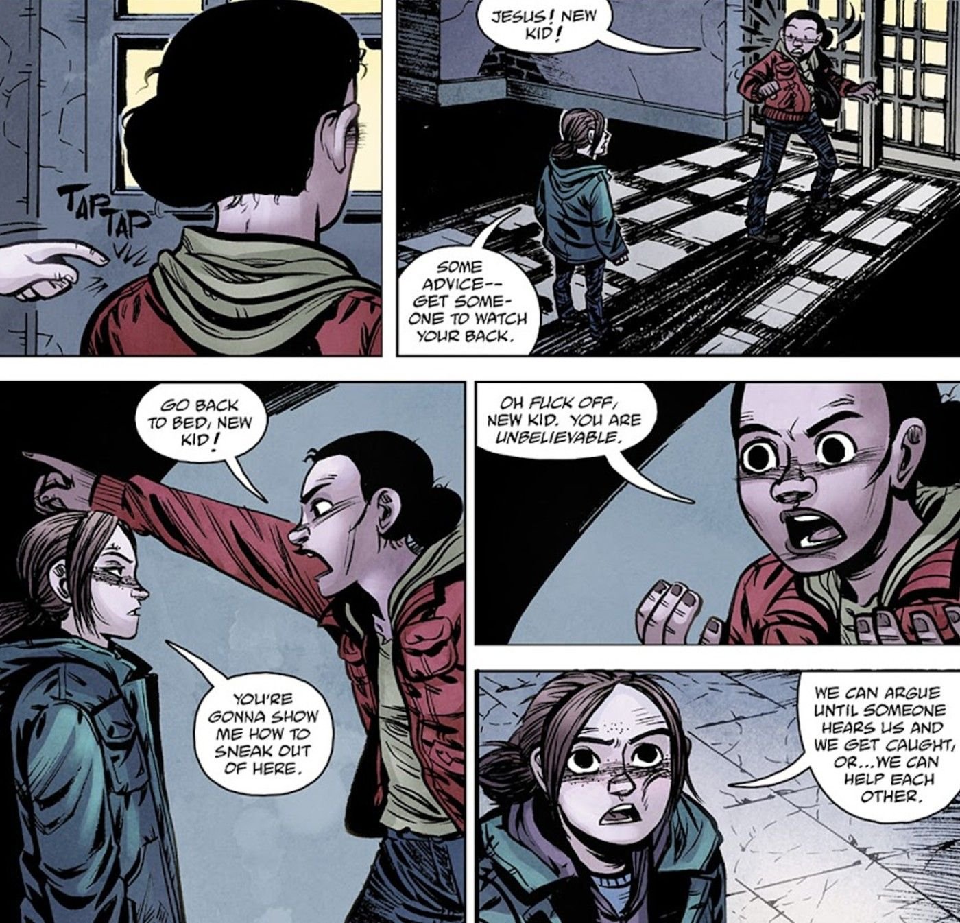 The Last of Us Ellie tells Riley to show her a way out of the school