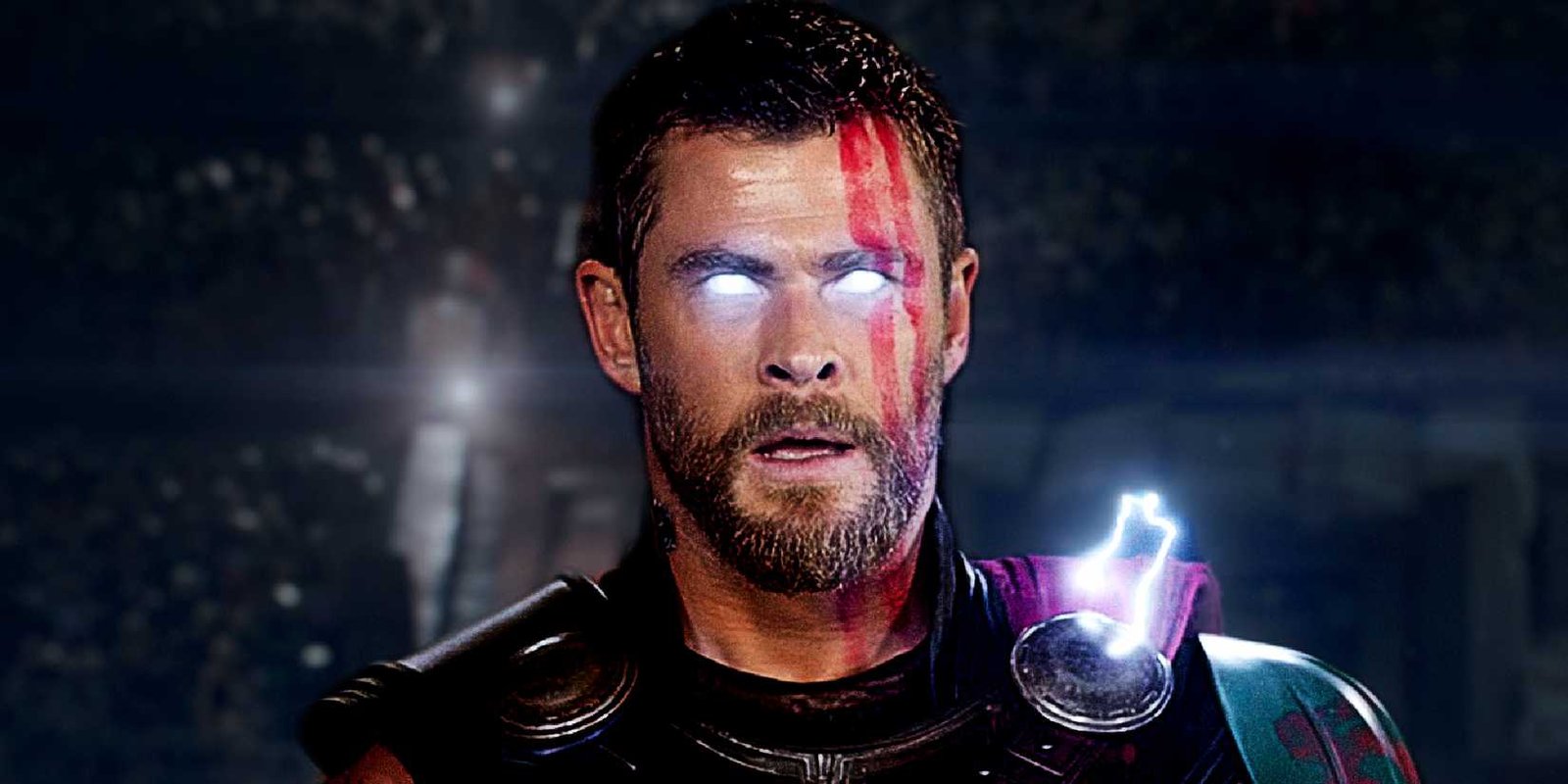 Chris Hemsworth's Thor uses his lightning abilities to power up in Sakaar in Thor Ragnarok