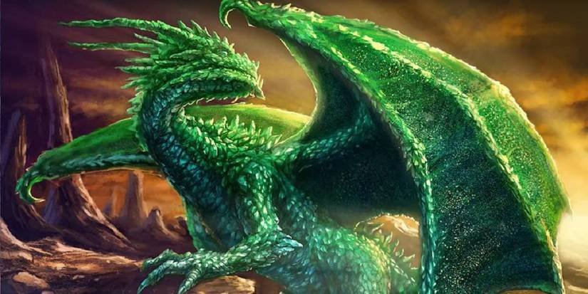 Dungeons and Dragons Emerald dragon monster