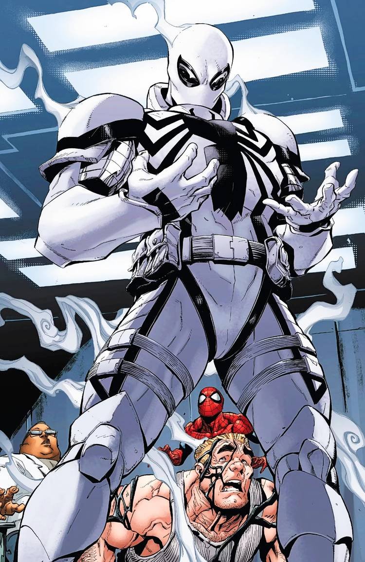 Agent Anti-Venom adapting to his 'symbiote suit'