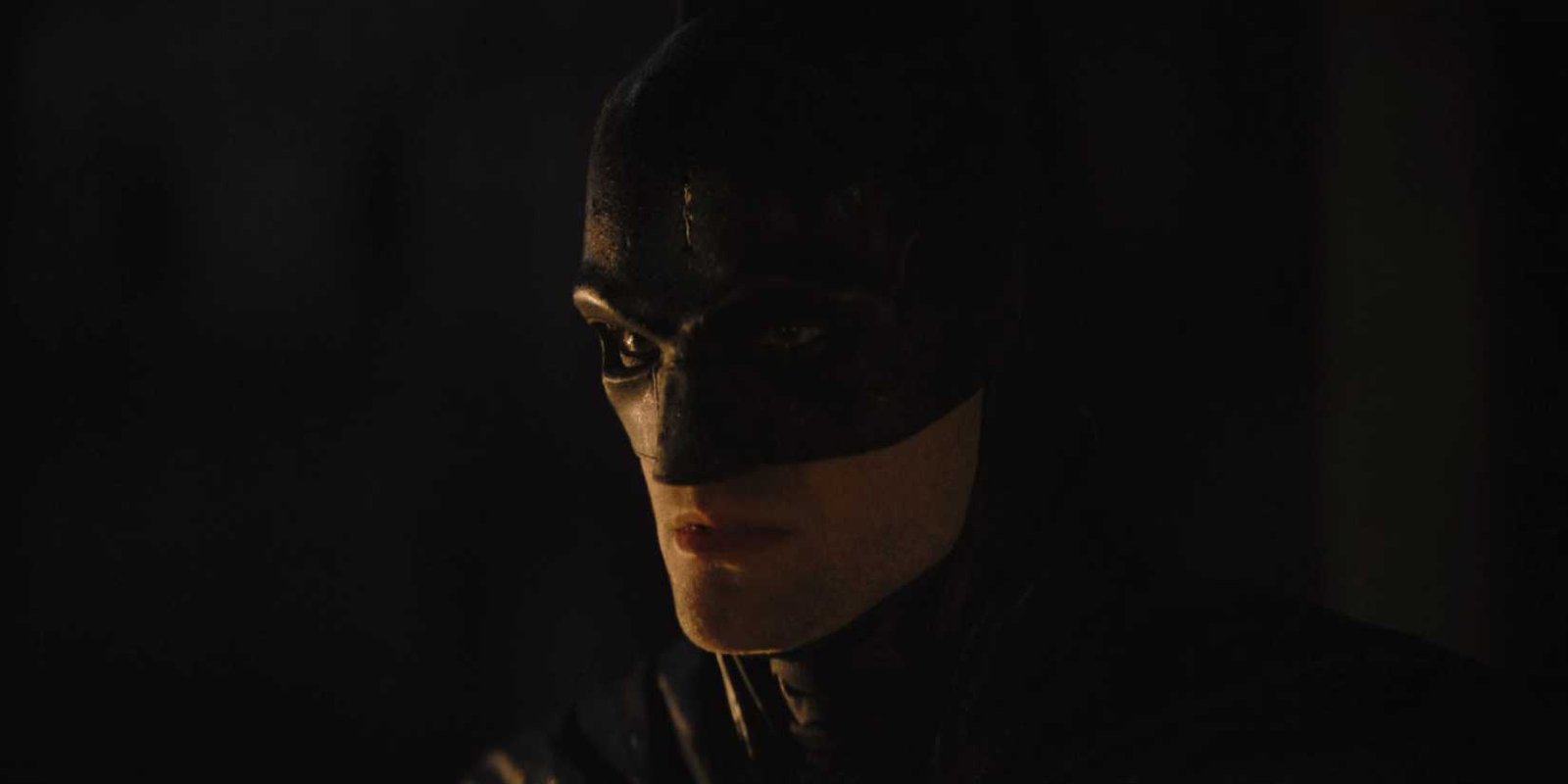 Robert Pattinson's Batman in the light in The Batman