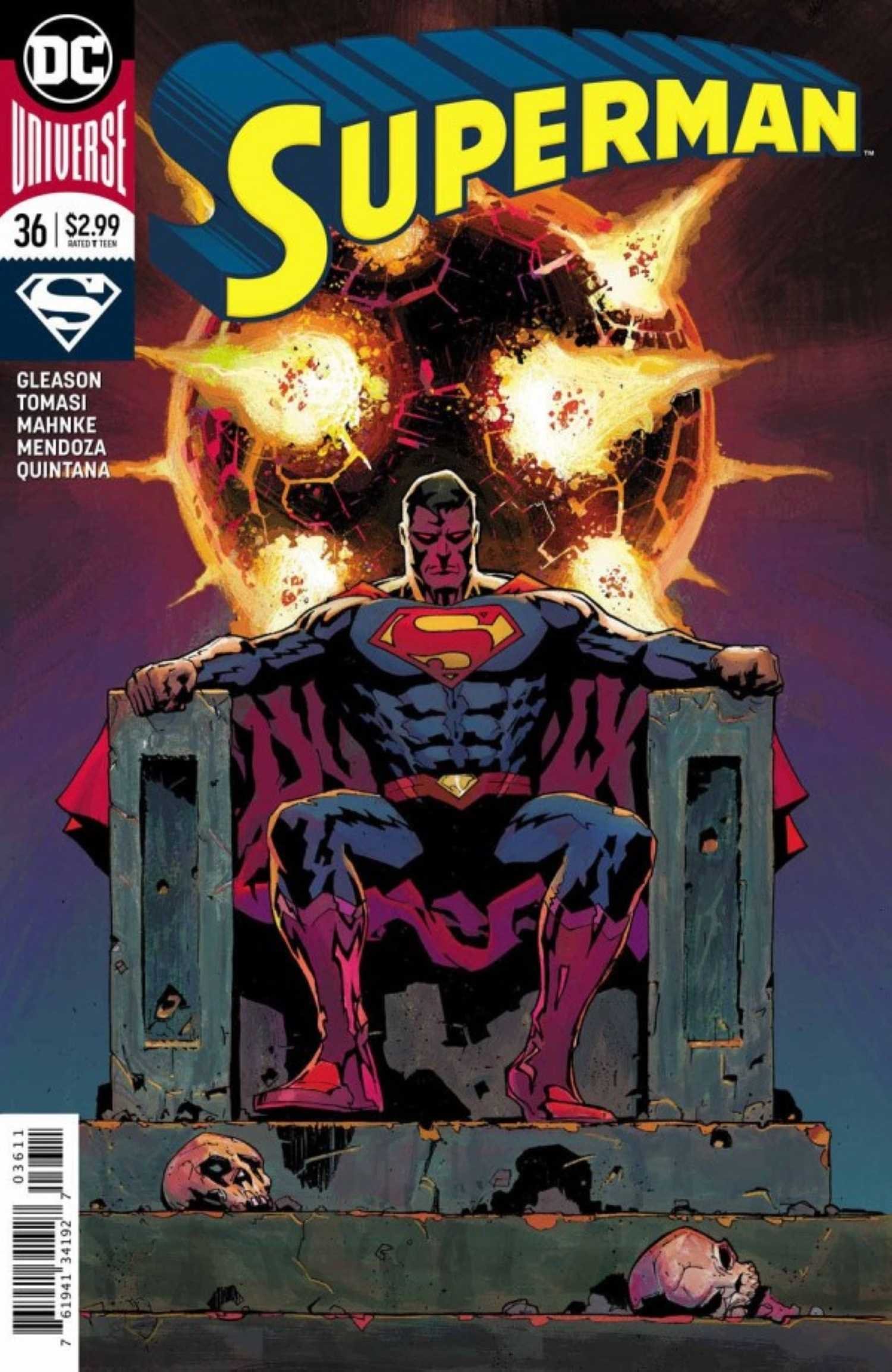 Superman #36 main cover god of Krypton