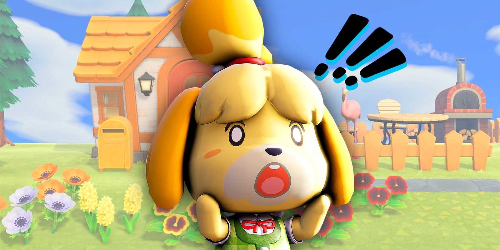 Animal Crossing - Isabelle surprised