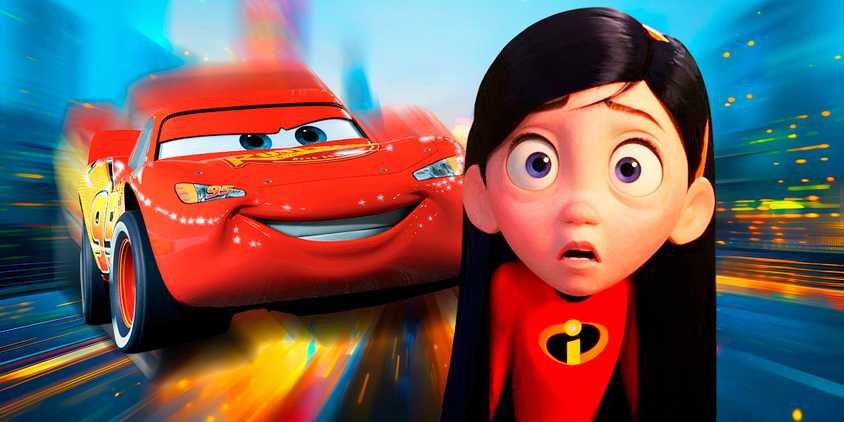 Cars Lightning McQueen and The Incredibles Violet