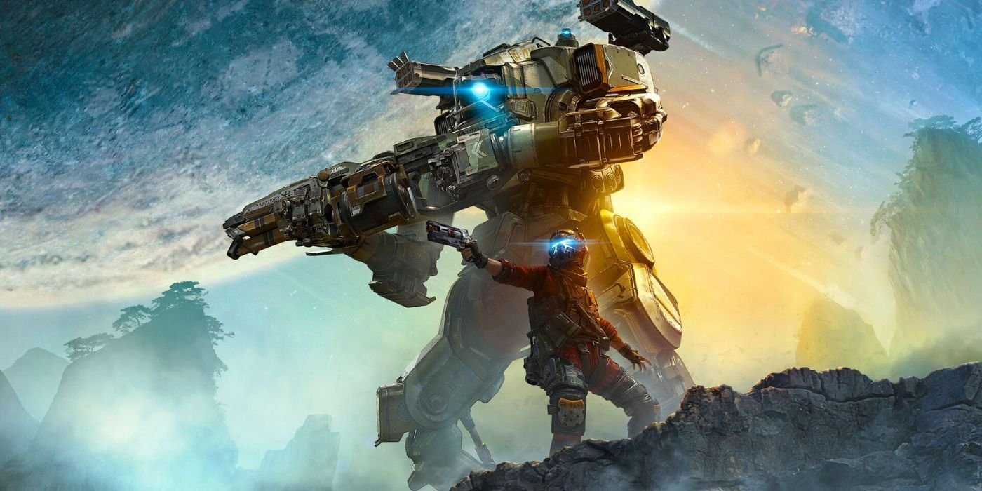 10 Multiplayer Games With Surprisingly Great Single-Player Campaigns 11 Jack standing in front of BT, both drawing weapons and pointing them at an enemy, in Titanfall 2