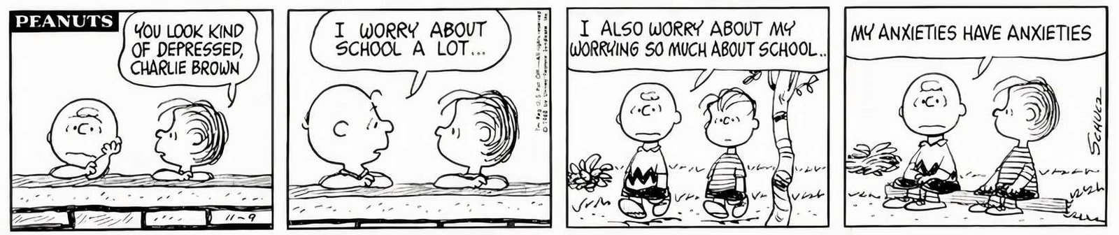 Charlie Brown on His Anxieties