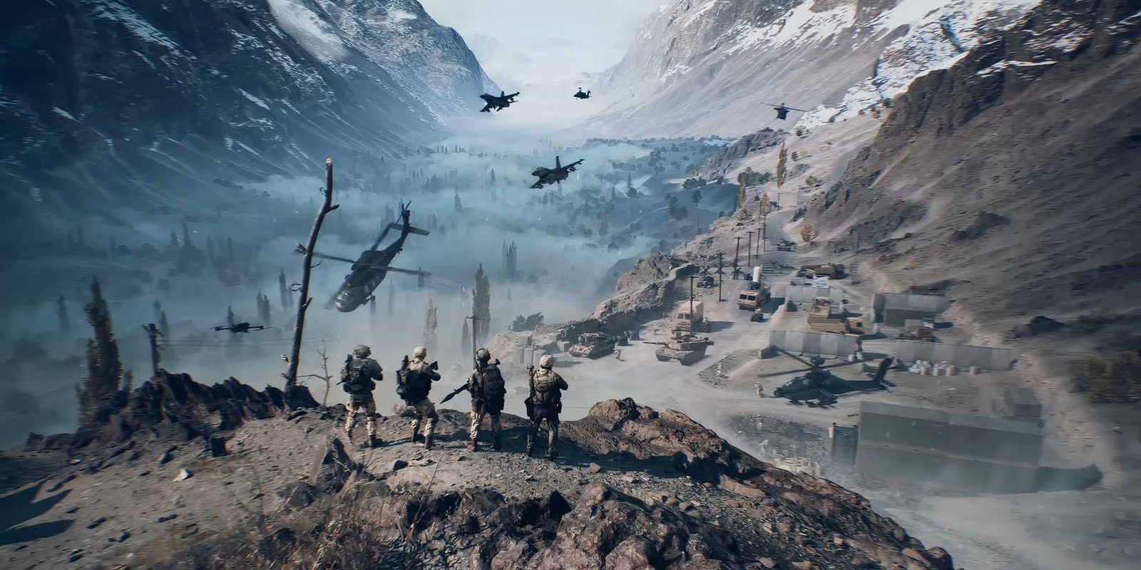 Battlefield 6 Open Beta Trailer Gameplay key art showing soldiers at war