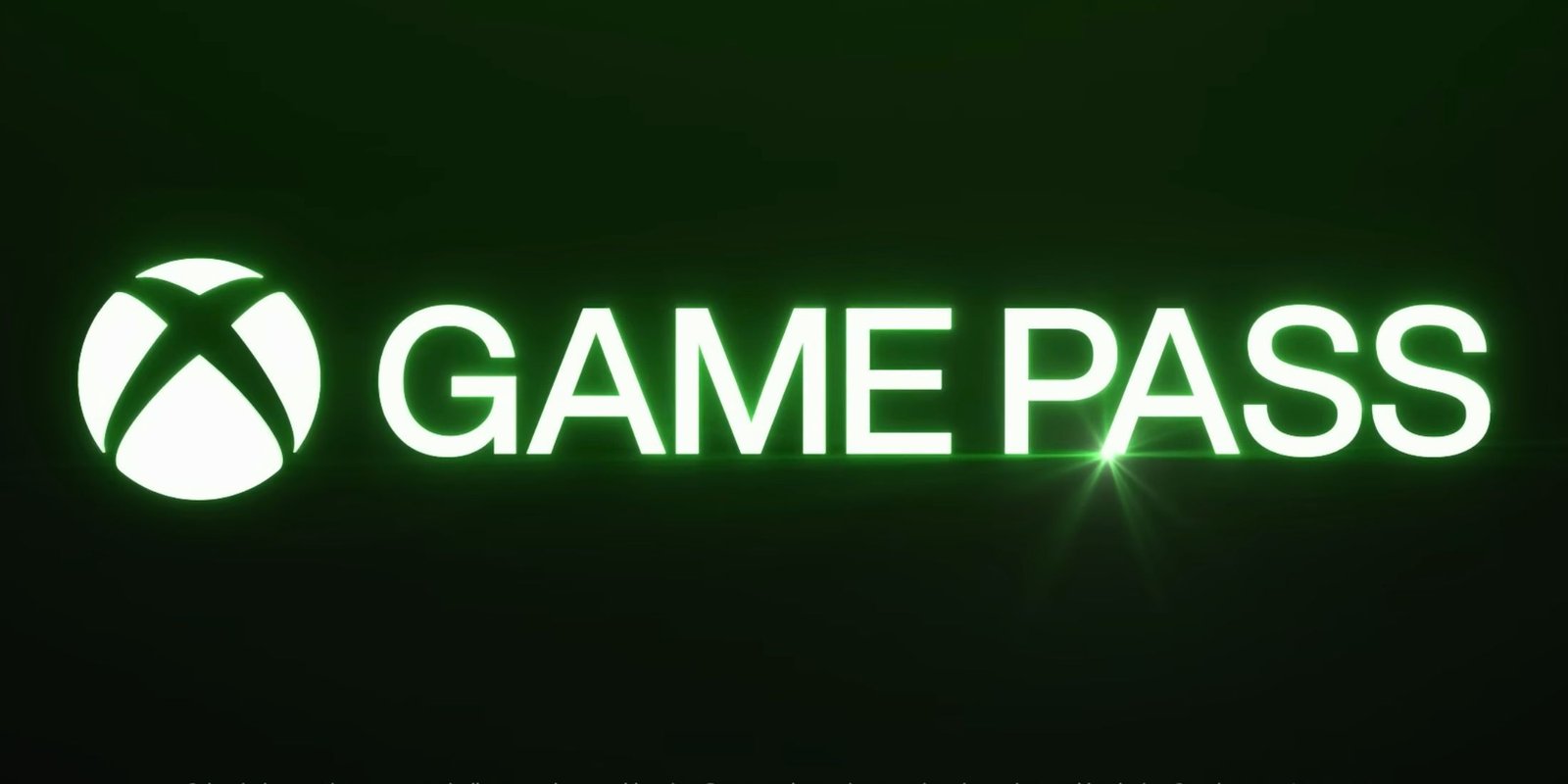 Xbox Game Pass logo with a green shine coming off the A in Pass