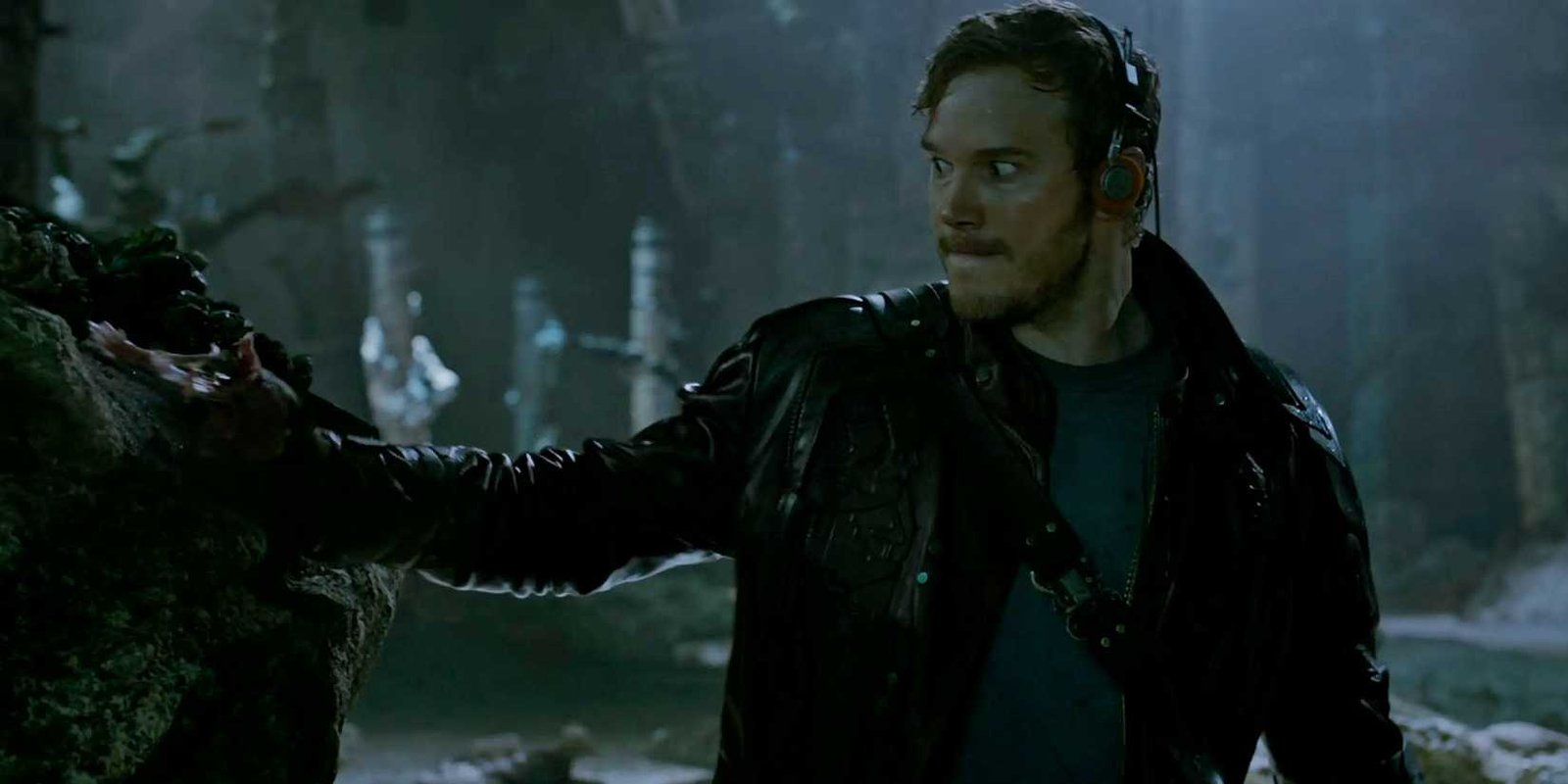 Peter Quill dancing in the opening scene for Guardians of the Galaxy