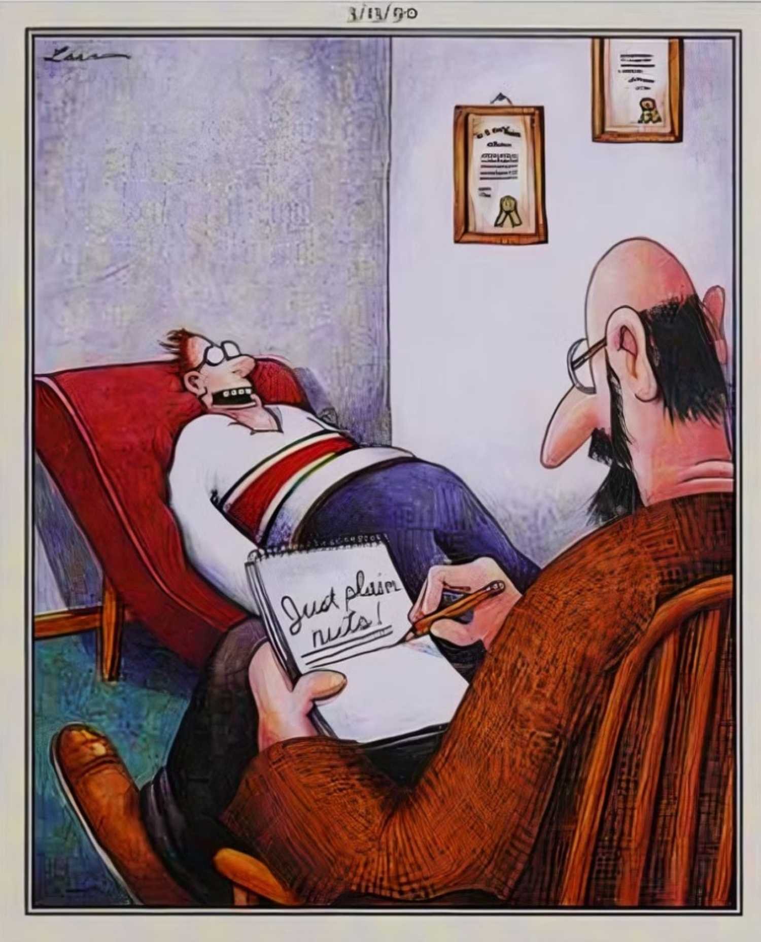 far side comic just plain nuts