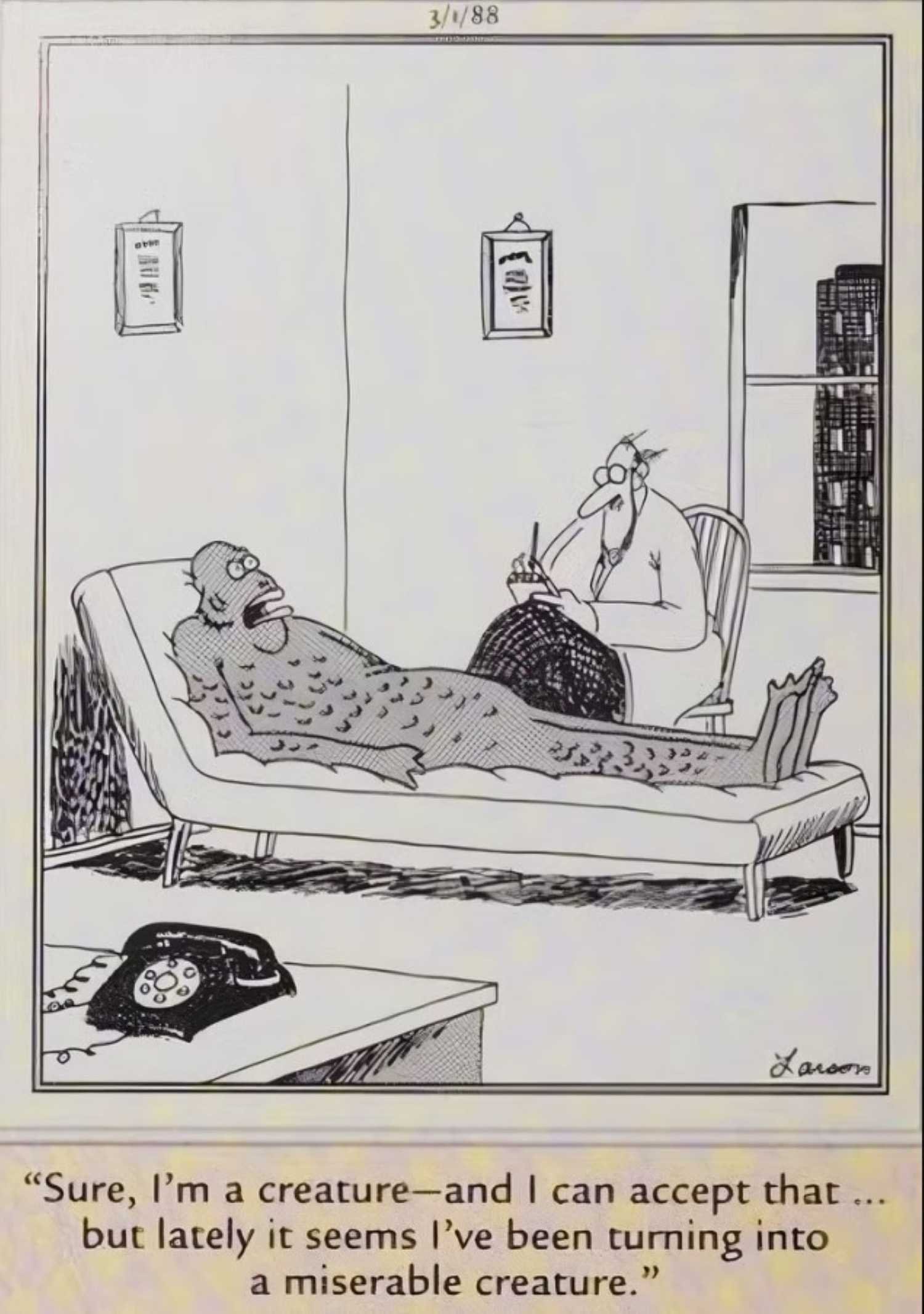far side comics creature therapy 