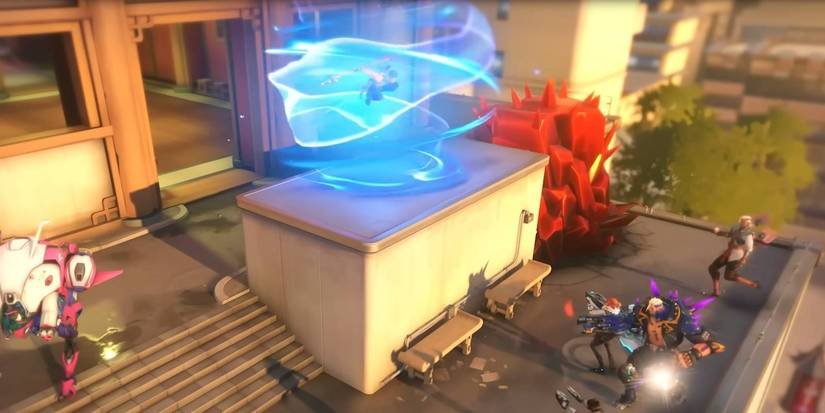 Overwatch 2 Wuyang new hero using Ultimate ability against multiple enemies