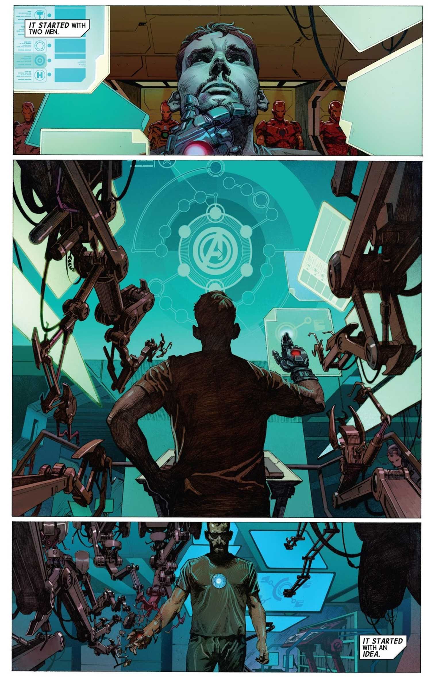 first page of hickman's avengers run