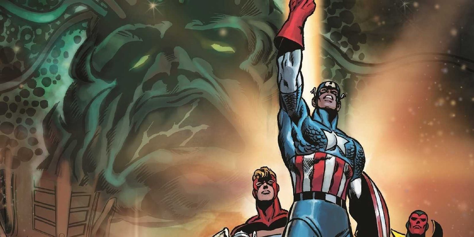 Avengers Kree-Skrull War comic cover art