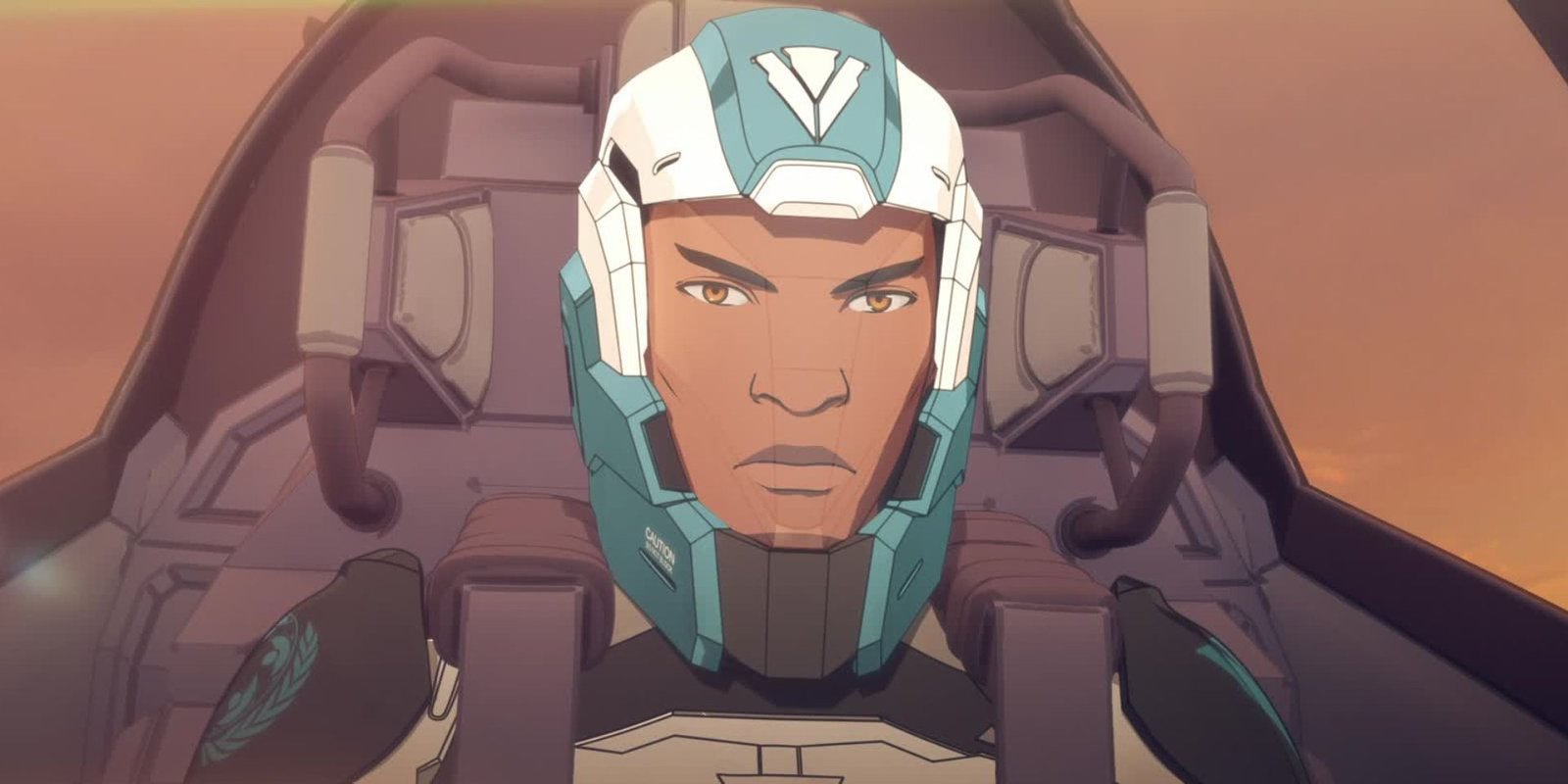 Michael B. Jordan as Julian Chase in a mech suit in GenLock