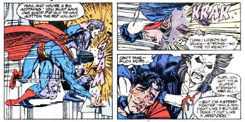 superman vs lobo fight