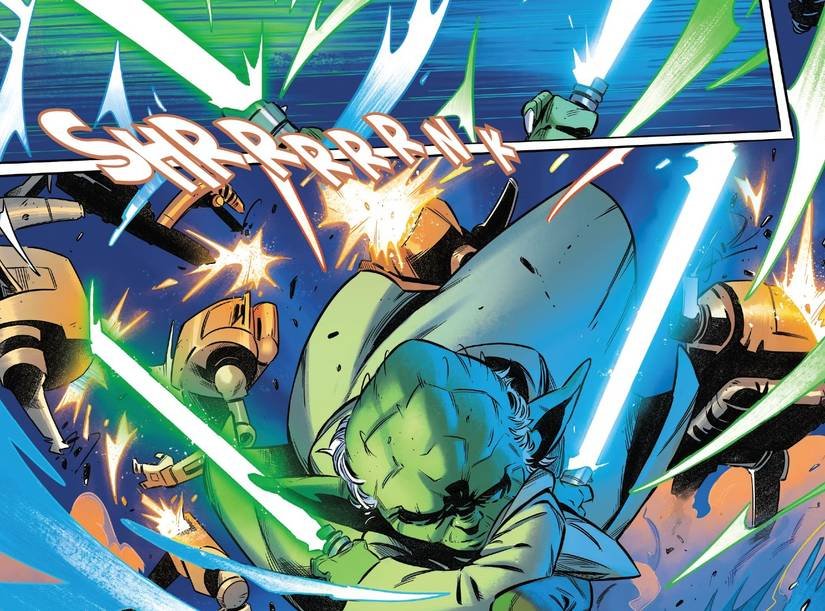 yoda dual-wielding lightsabers star wars