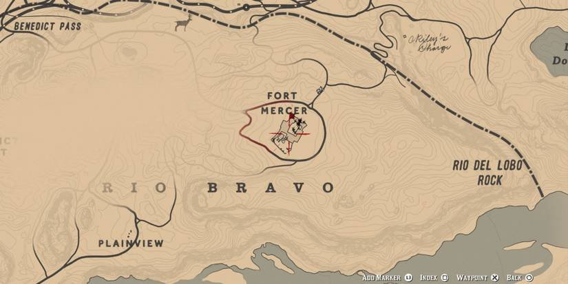 RDR 2 Fort Mercer Map