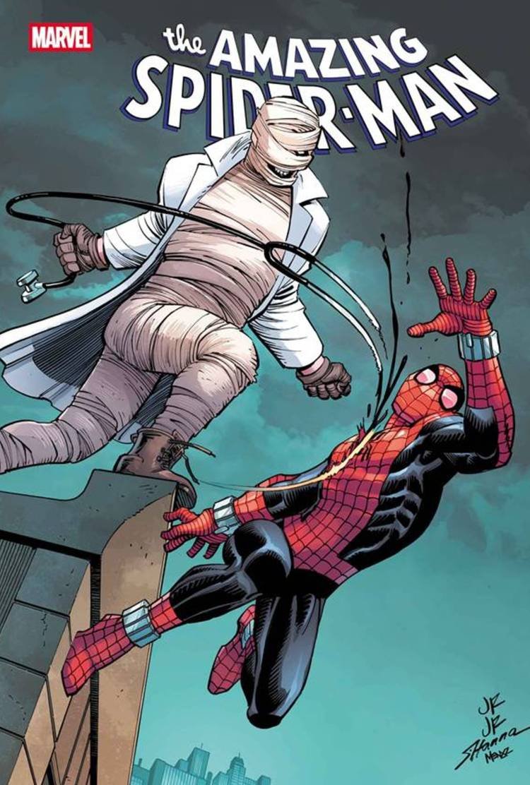 amazing spider-man cover showing new spider slayer