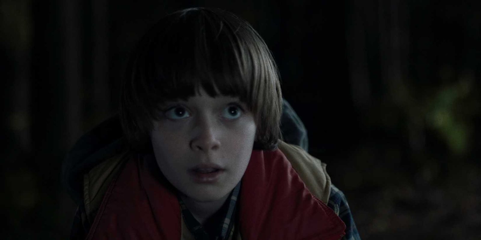 Will looking scared in the Stranger Things pilot