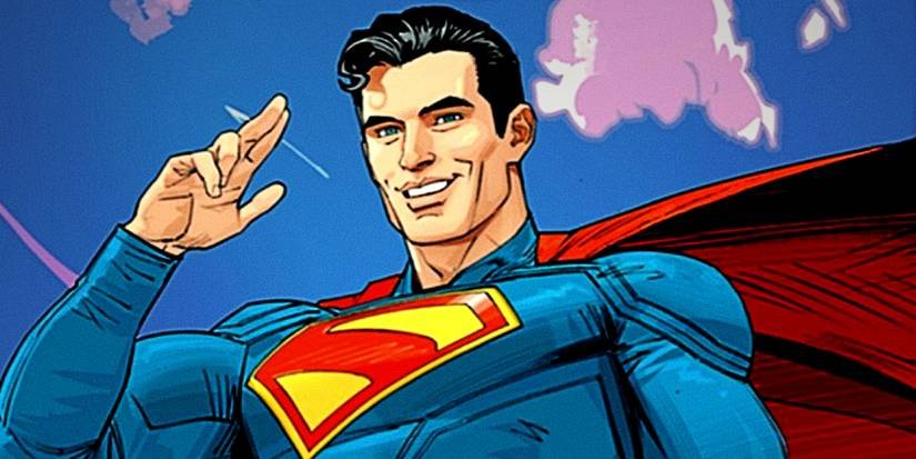 David Corenswet's Superman salutes to the camera in DC Comics tribute by Dan Mora