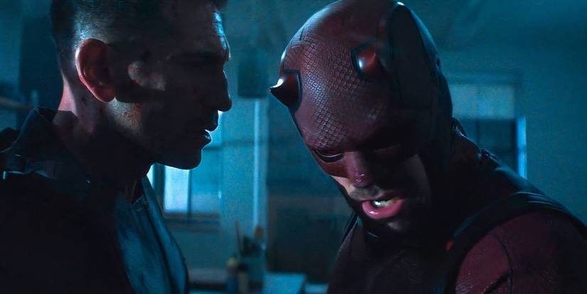 Frank Castle aka the Punisher (Jon Bernthal) and Daredevil (Charlie Cox) in Daredevil: Born Again Season 1 Ep 9