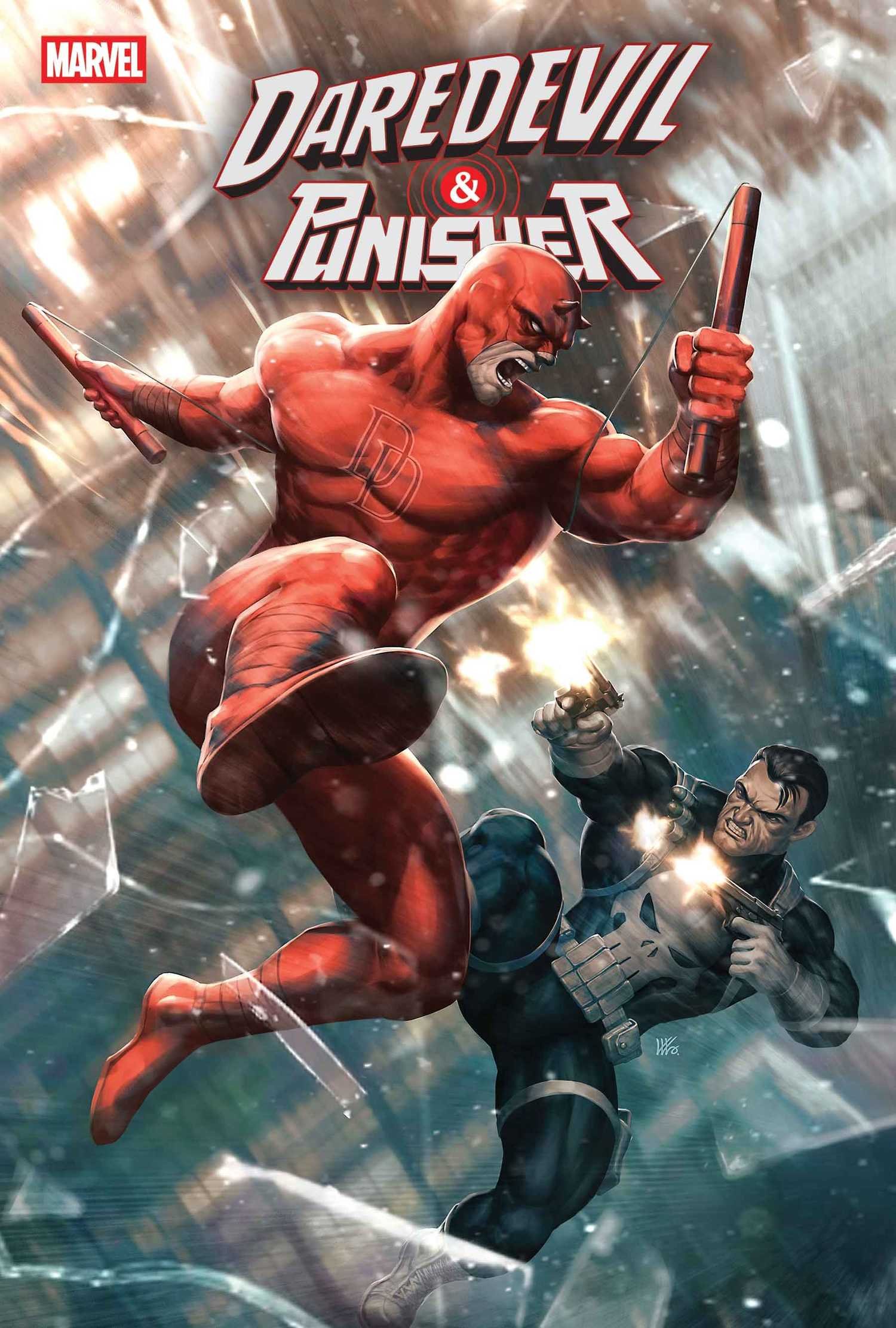 Daredevil Punisher The Devil's Trigger #1 Comic Cover Art