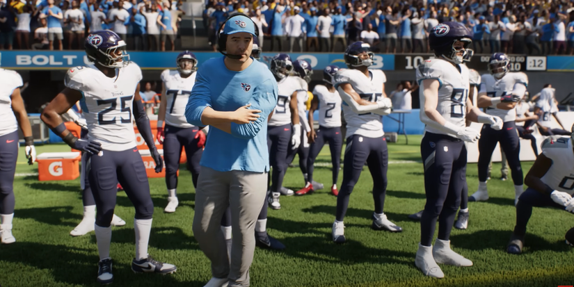 Madden NFL 26 Titans bench